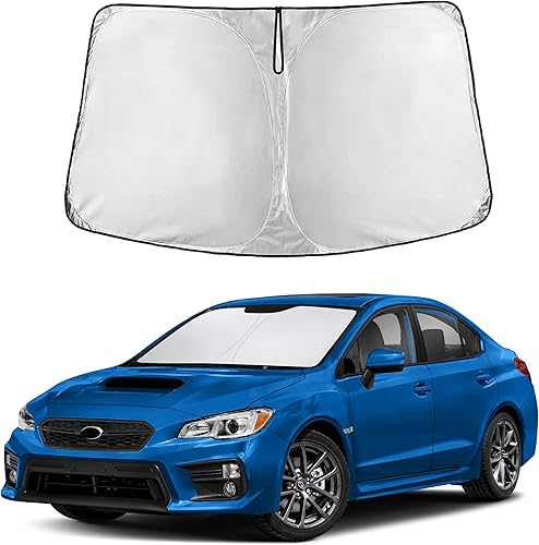 Miniatura 201 de EcoNour Parasol para Subaru Crosstrek 2013-2015 2016 2017, visera solar para parabrisas delantero y ventana, bloqueador de calor UV y protector