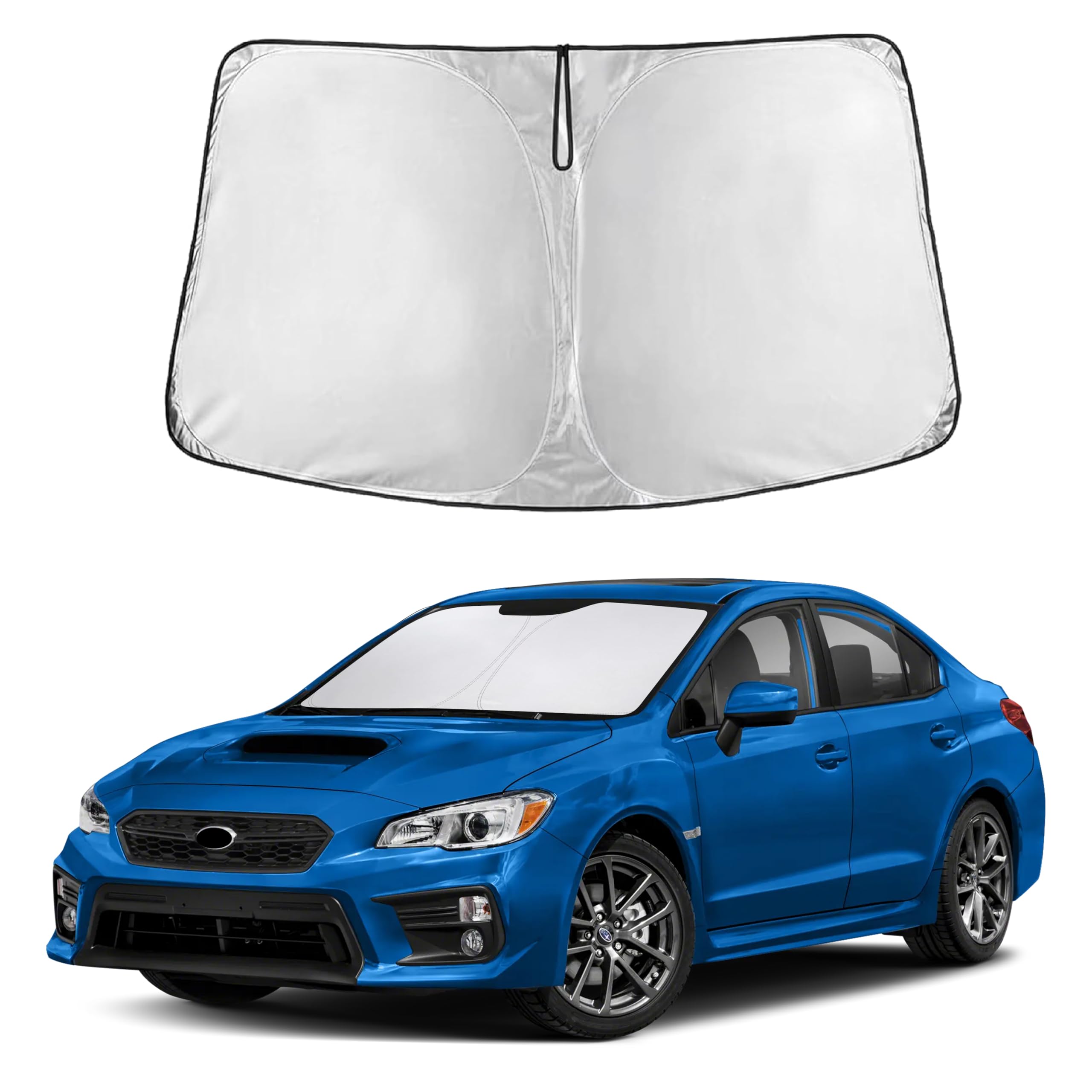 EcoNour Windshield Sun Shade Compatible for Subaru WRX 2008-2019 2020 2021
