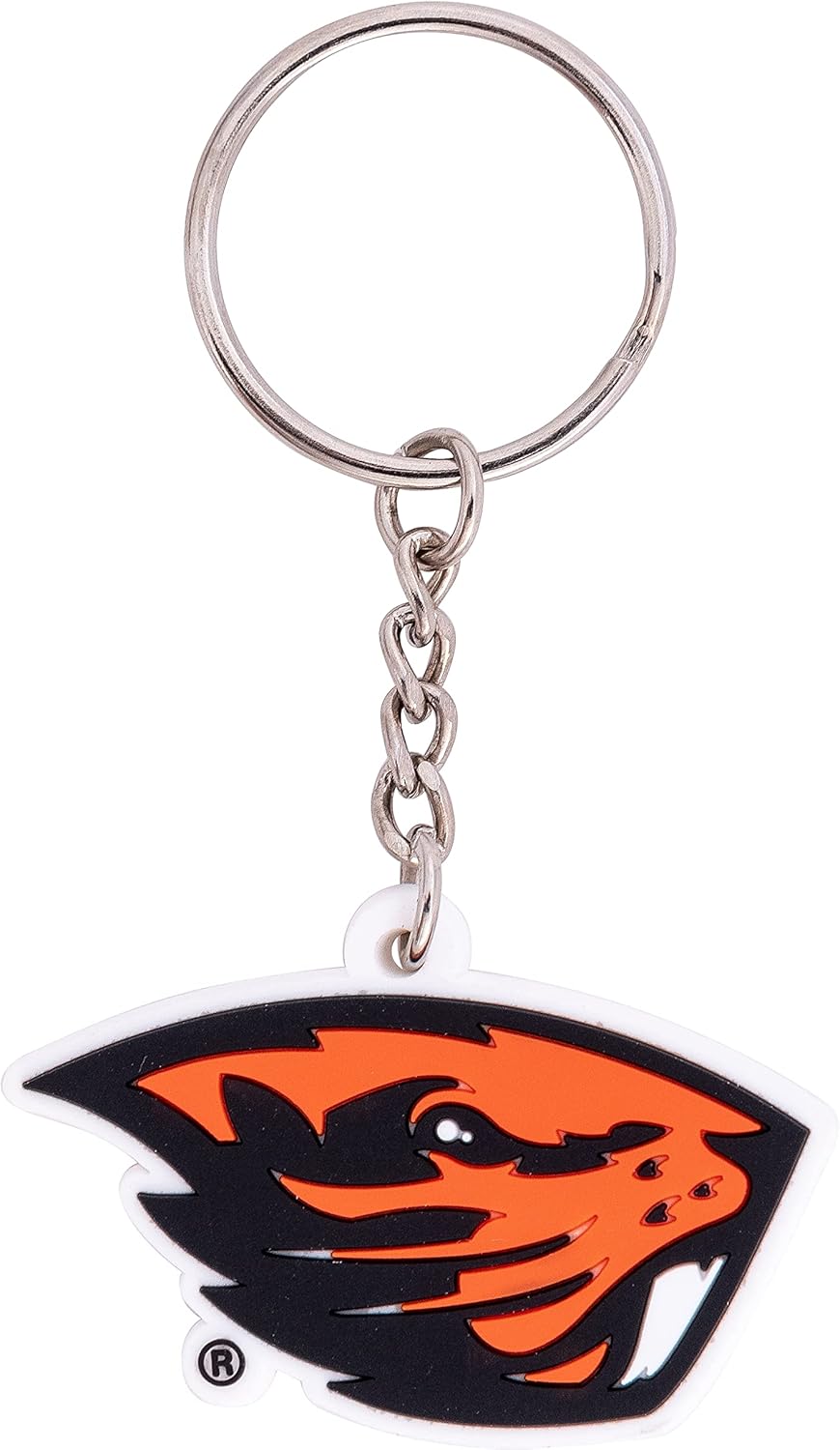 Desert Cactus Oregon State University PVC Keychain OSU Beavers Bag Tag, Backpack, Car, Gift, Souvenir, Key Ring (PVC A)