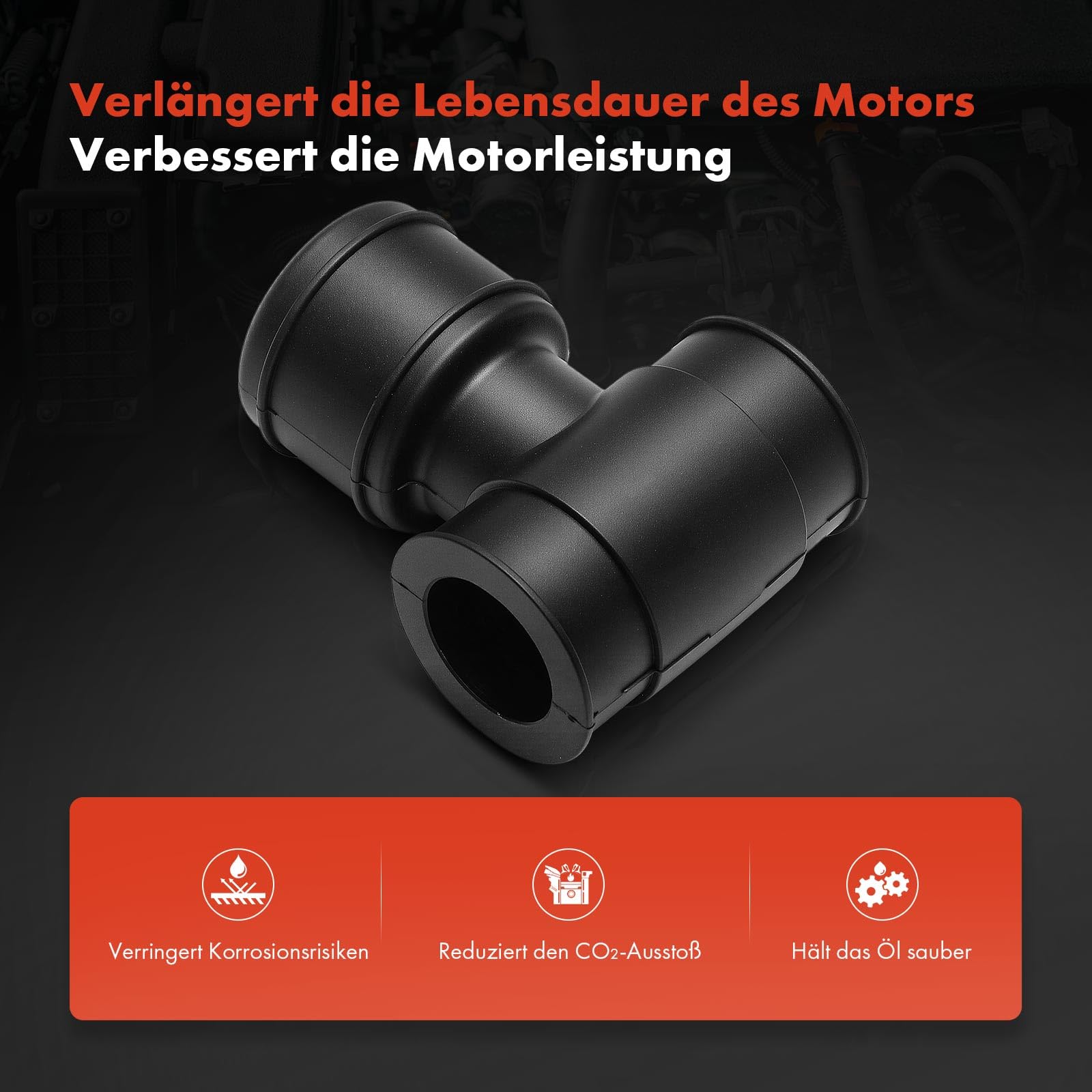 Frankberg Odpowietrzanie skrzyni korbowej kompatybilne z P.a.s.s.a.t 2000-2005 A4 2004-2008 A6 1994-1997 Crankcase Breather spodnie 1,8 l zamiennik # 06A103247