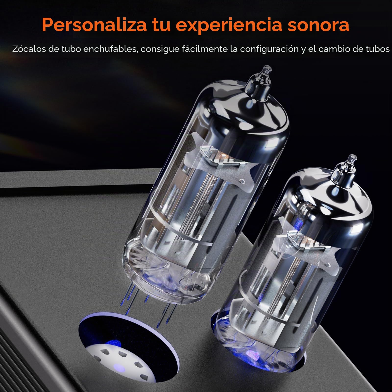 Nobsound Mini preamplificador de tubo HiFi: preamplificador de audio estéreo clase A con control de graves y agudos para amplificador estéreo doméstico, altavoz activo, sistemas de audio de escritorio