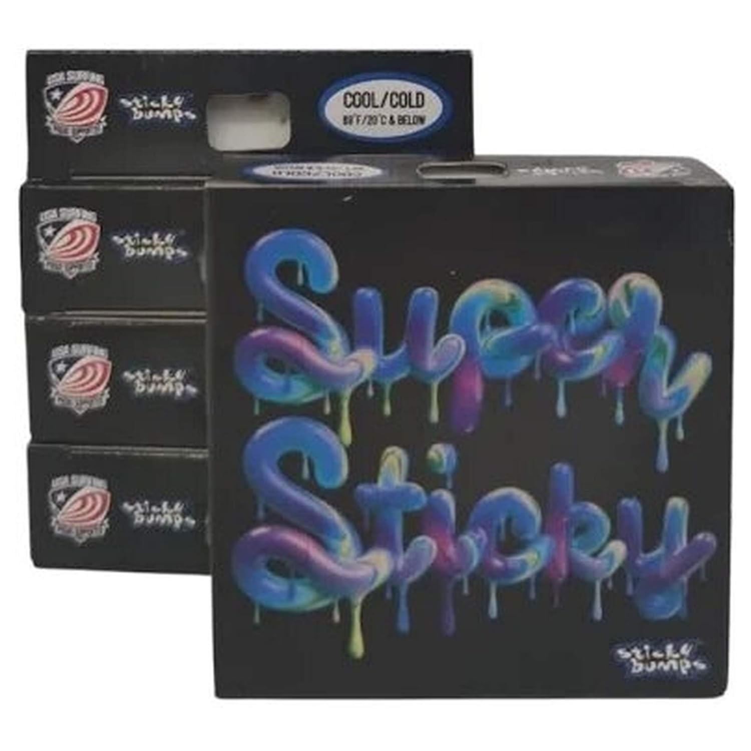 Sticky Bumps Super Sticky Surf Wax, 3 Pack Cool/Cold