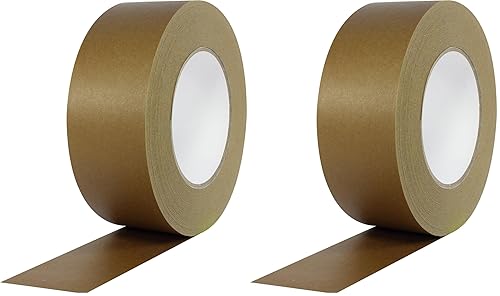 Miniatura 2 de Cinta de hule ProTapes para sellar cartón lisa alta resistencia papel para envolver con papel de respaldo Pro 184HD Café Oscuro 1