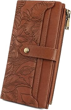 FALAN MULE Womens Wallet Ultra Slim Thin RFID Blocking Bifold Card Holder
