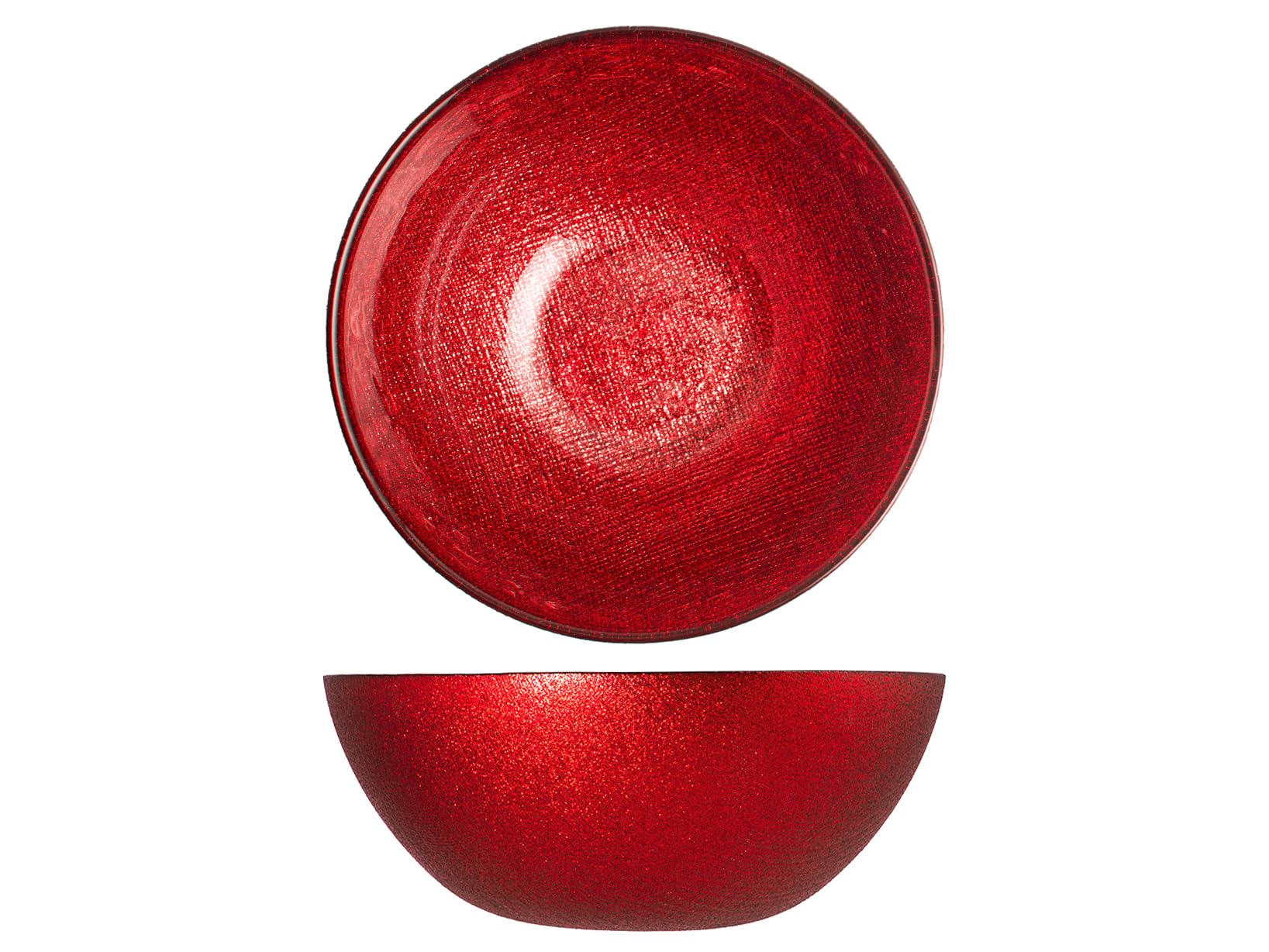 Bols Regent rouge pailleté 22 cm H&H pour remplacer votre vaisselle terne et trop petite