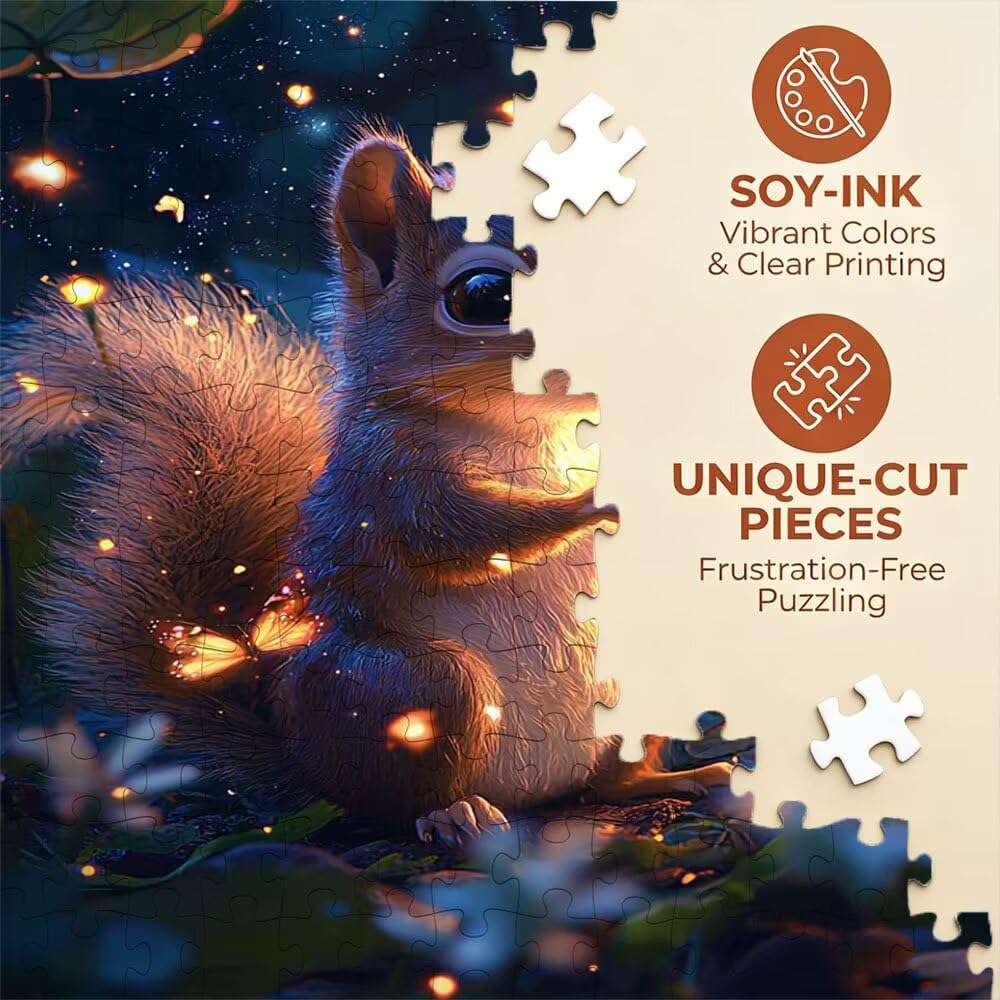 Puzzle 3000 Pezzi, Scoiattolo Stelle 3D Puzzle per Adulti Impegnativo, Educa Puzzles Artistico, Divertente E Stimolante Puzzles Decorativo per La Famiglia, Regalo e Decorazione Pareti DX0YL6-869