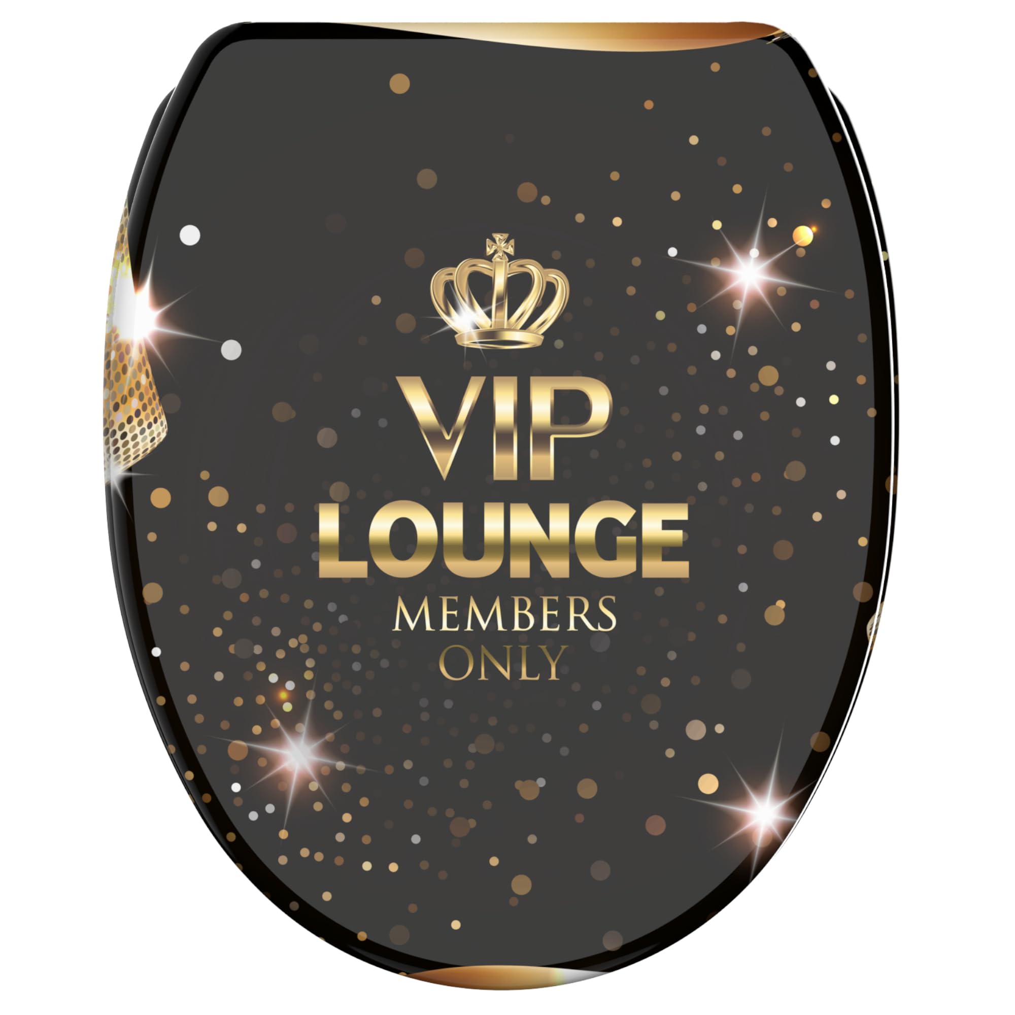 Sanilo Soft Close Toilet Seat, Wide Choice of New Toilet Seats, Stable Hinges, Easy to Mount (VIP Lounge)