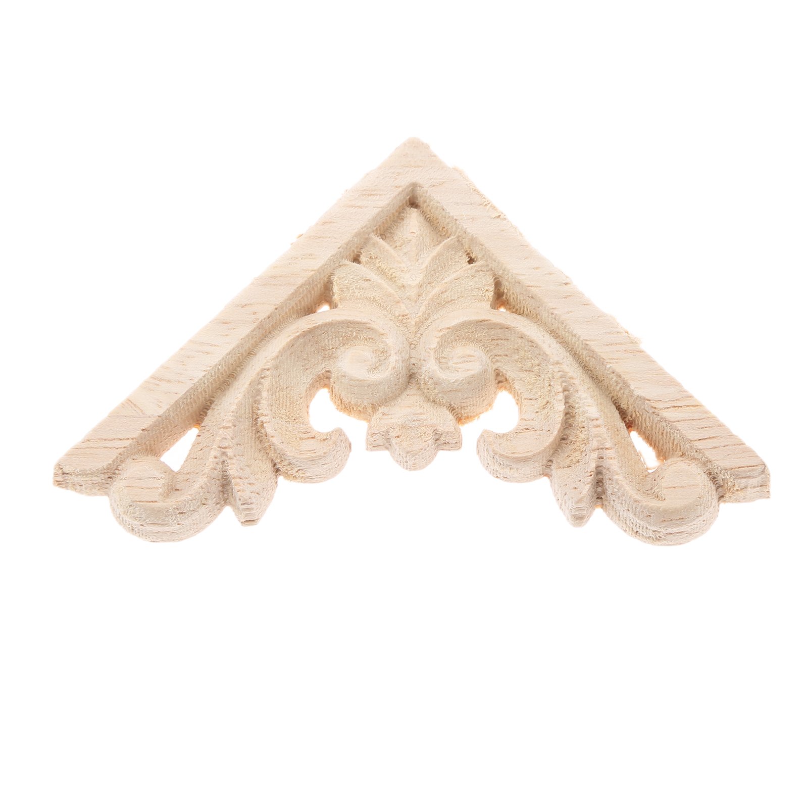 Rzeźbione drewniane nakładki narożne, Dąbowa aplikacja narożna z rzeźbą w drewnie do mebli domowych Szafka ścienna 6 cm/8 cm(6x6cm)