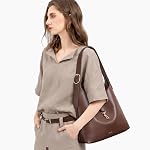 CLUCI Womens Purses and Handbags, Soft Vegan Leather Hobo Bags with Adjustable Strap, Lightweight Slouchy Shoulder Bag