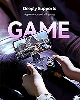 Vista 3 de DOYOKY Controlador inalámbrico para juegos controlador Bluetooth para PC Android vapor interruptor controlador de PC con retroiluminación LED