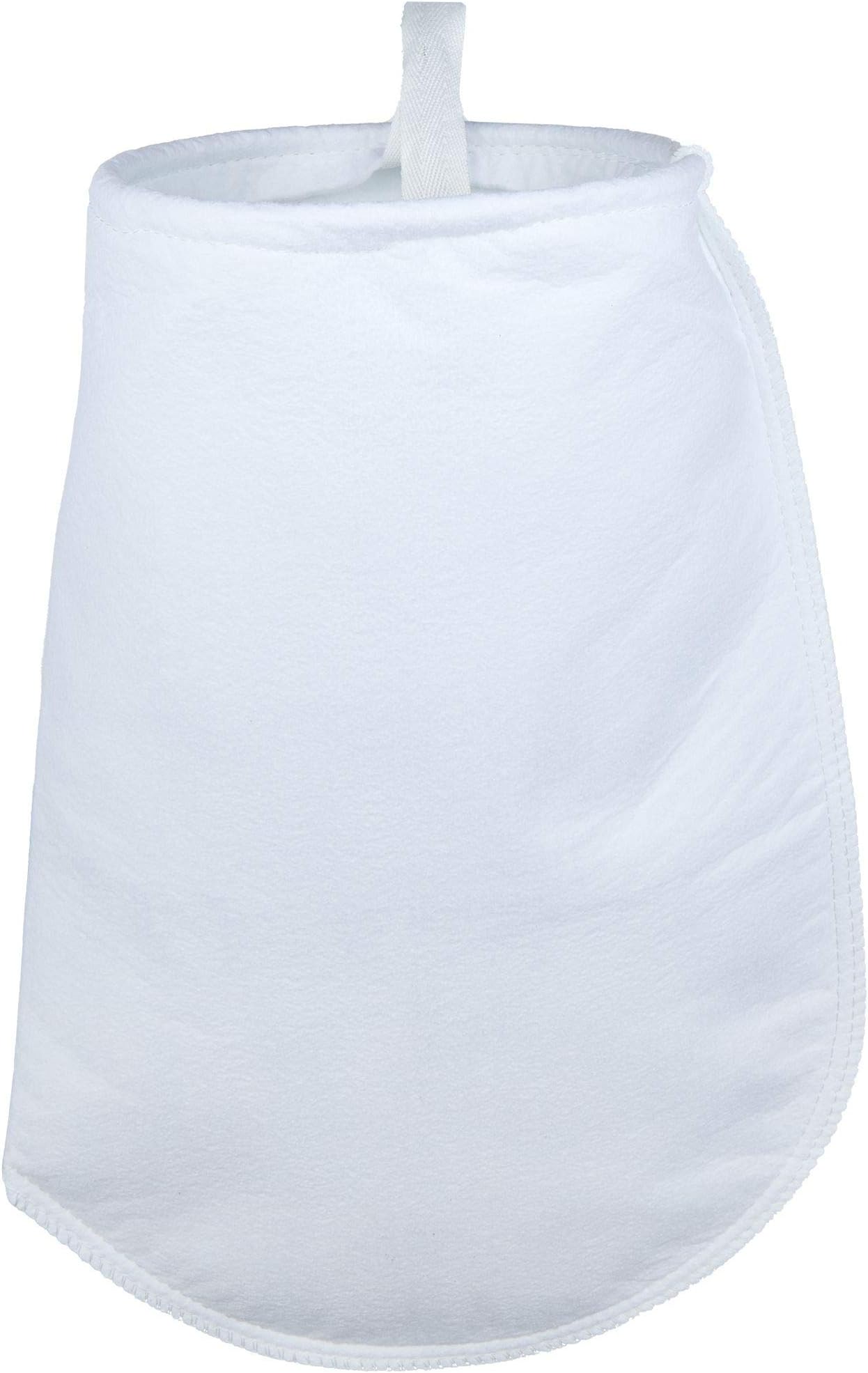 Polyester Felt Filter Sock, 10 Micron Rated, Singed For Strength, 7" x 16" Size