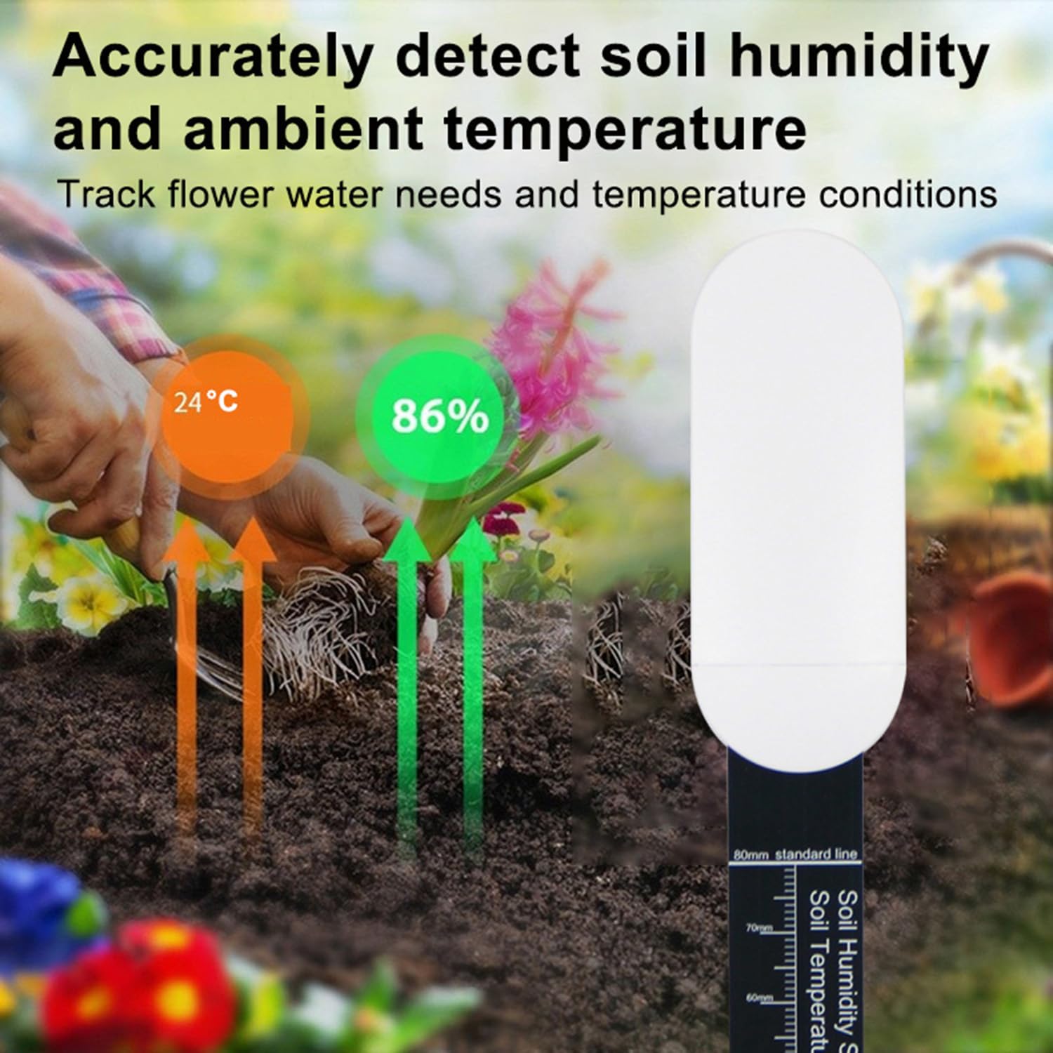 Smart Soil Moisture Meter: Zigbee Soil Moisture Sensor with App Control, Historical Record - Image 3