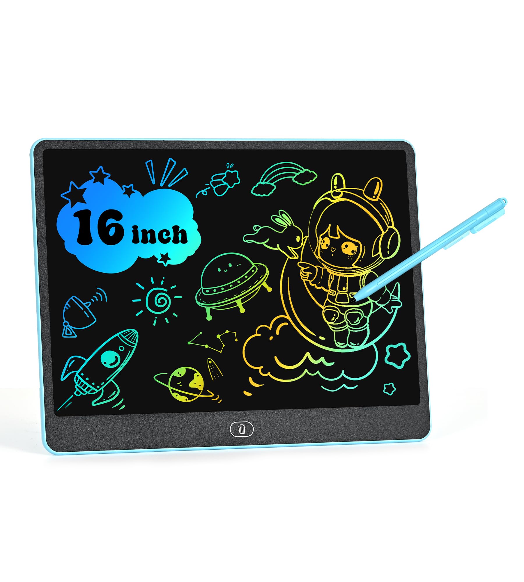 LCD Writing Tablet for Kids 16 Inch Colorful Doodle Board Drawing Tablets Toddler Educational Learning Toys for 3
