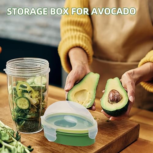 Miniatura 3 de Recipientes de almacenamiento reutilizables para guardar aguacate, conservador de aguacate, conservador fresco, crujiente, soporte individual o