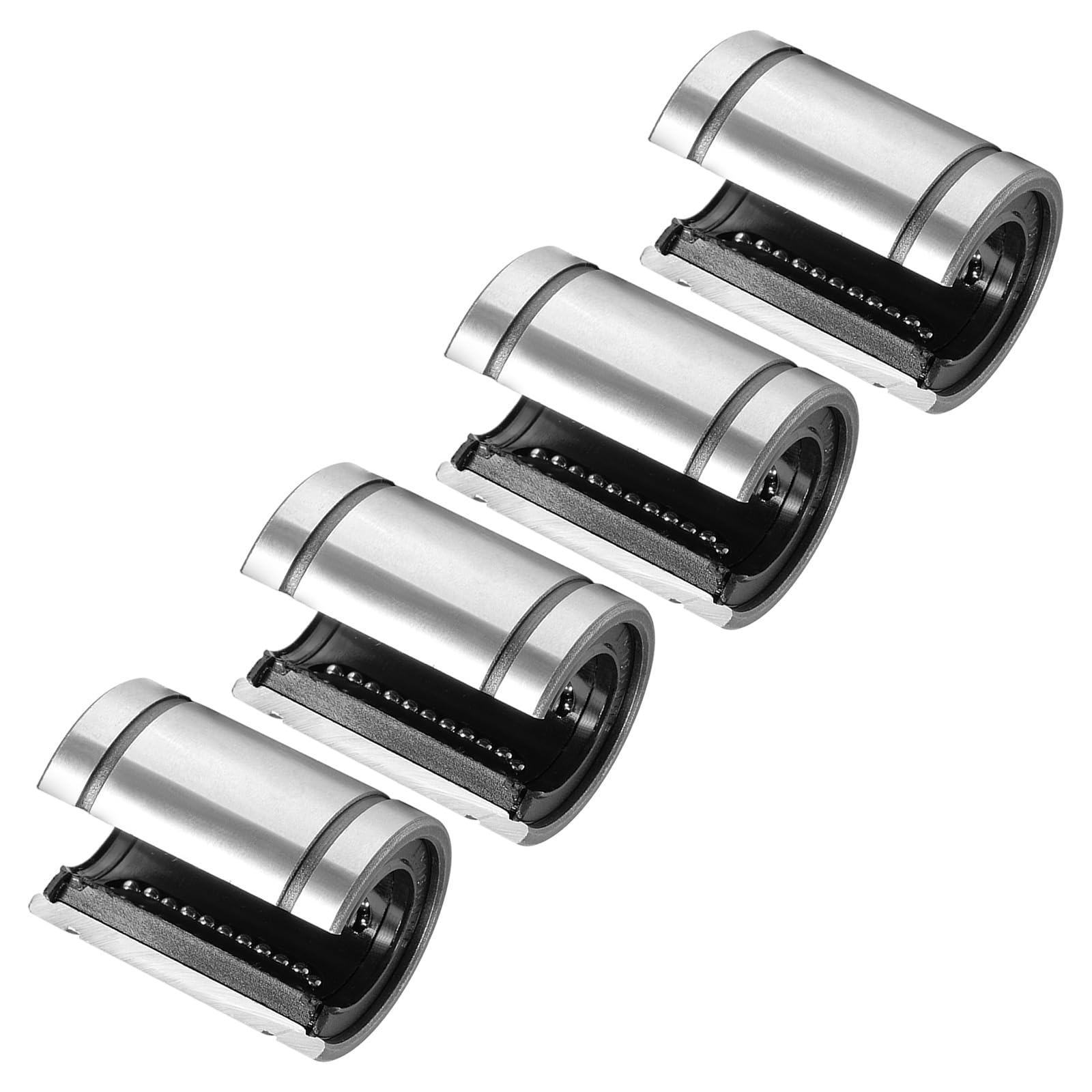 4pz Cuscinetti Lineari a Sfera Lm16Uuop, [16mm x 28mm x 37mm] Cuscinetto Lineare Acciaio per Macchine Cnc Attrezzature Confezionamento Utilizzo Stampanti 3D