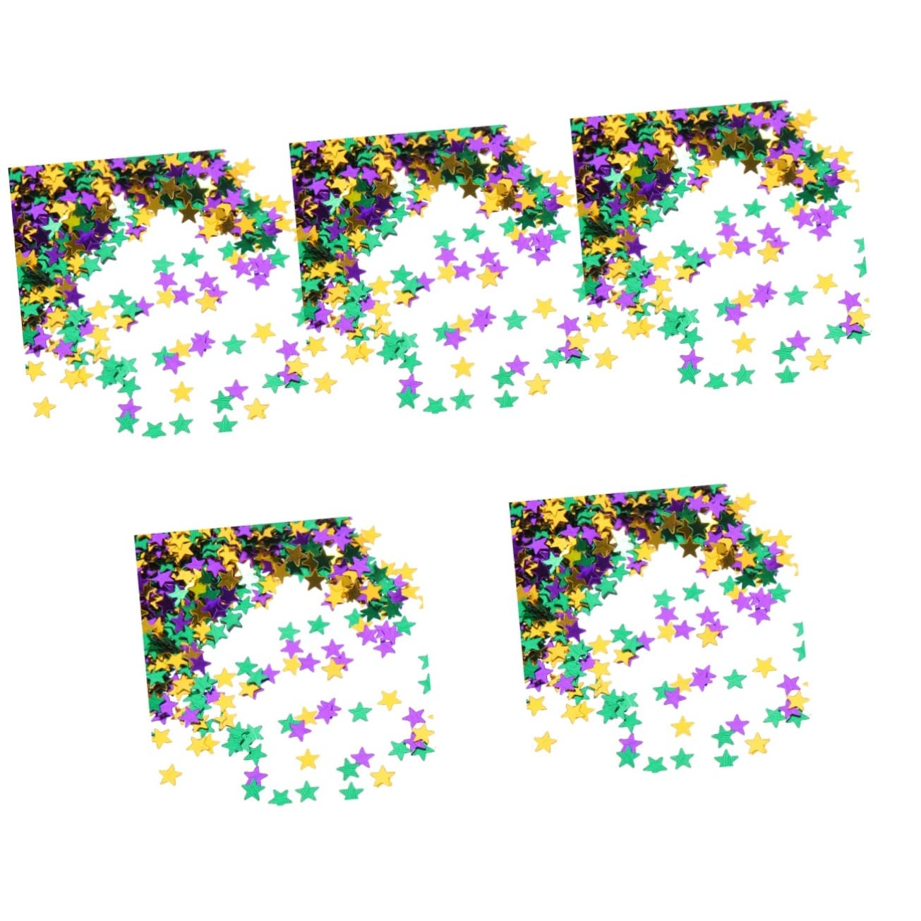 Abaodam 5confezioni Stelle Glitterate Per Decorazioni Di Feste Confetti Tema Carnevale Decorazioni Per Compleanni e Eventi Speciali Di Scintillanti