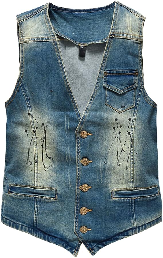 Ripped Jeans Jacket Gilet 