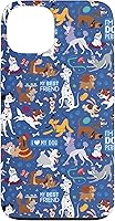 Vista 7 de Funda azul para iPhone 16 Disney Dogs I Love My Dog