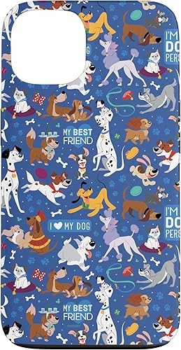 Miniatura 7 de Funda azul para iPhone 16 Disney Dogs I Love My Dog