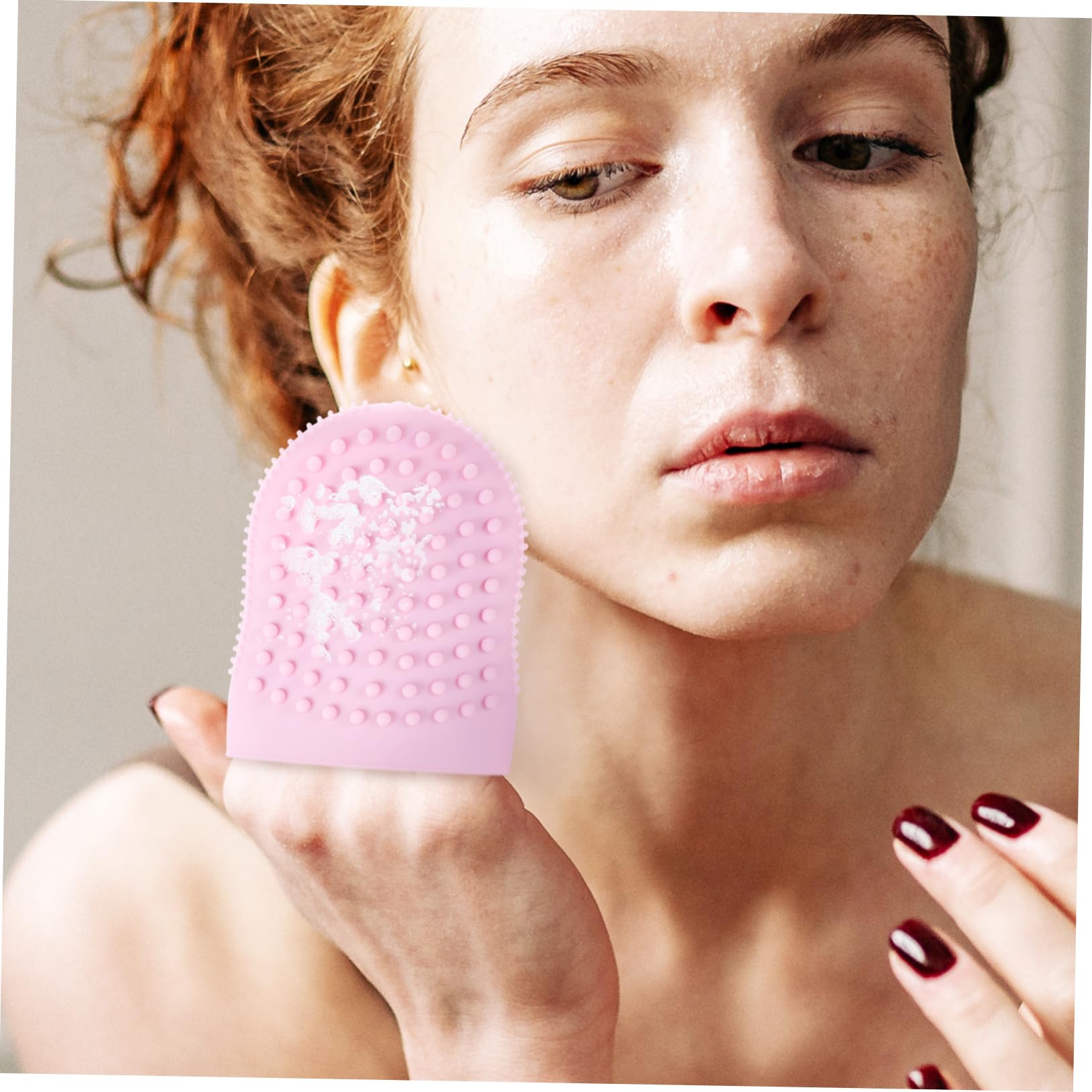 Healeved 5stücke Silikon Gesichtsreinigungsbürste Weiche Tragbare Gesichtsreinigungsbürste Mit Massagefunktion Für Sanfte Peeling-anwendungen Und Tägliche Hautpflege
