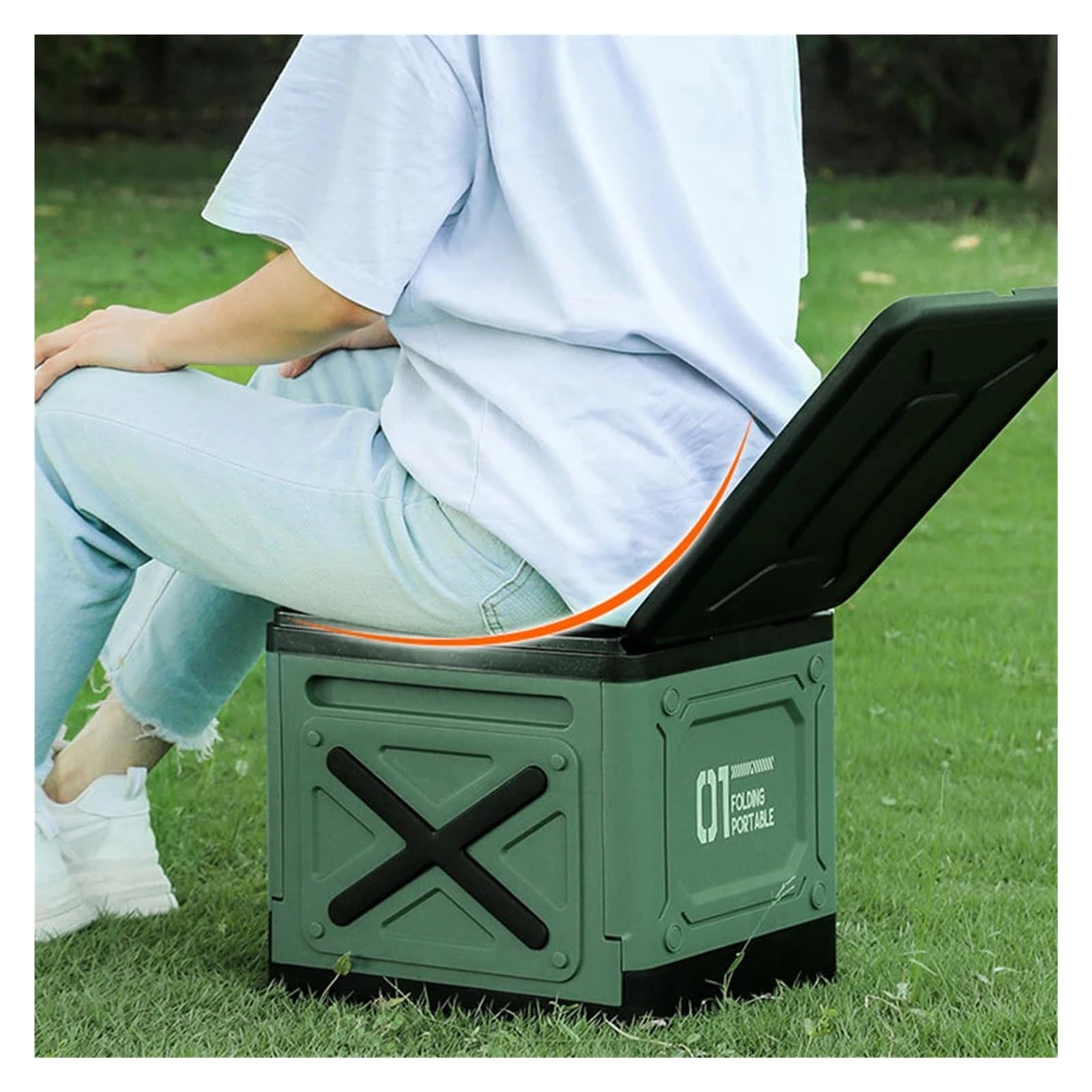 Inodoro Plegable Cubo de Basura Plegable for Inodoro de Coche, con Capacidad for Viajes de Emergencia, autoconducción, portátil, for Acampar al Aire Libre