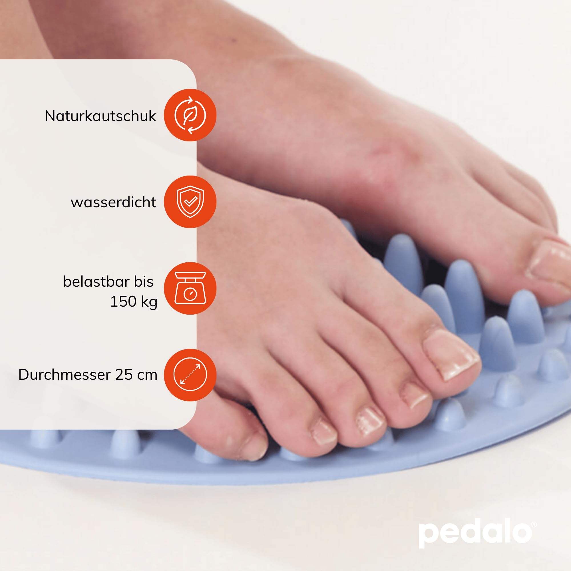 Pedalo® Fußmassage-Regenerationsmatte I Massagematte I Regeneration I Stoffwechsel I Körper I Training I Füße I Vor und nach dem Sport I Plantarsehne I Fußgewölbe I Reflexzonen Fuß