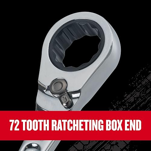 Miniatura 6 de CRAFTSMAN V-SERIES - Juego de llaves de trinquete combinadas, MM, 8 piezas (CMMT87375V)