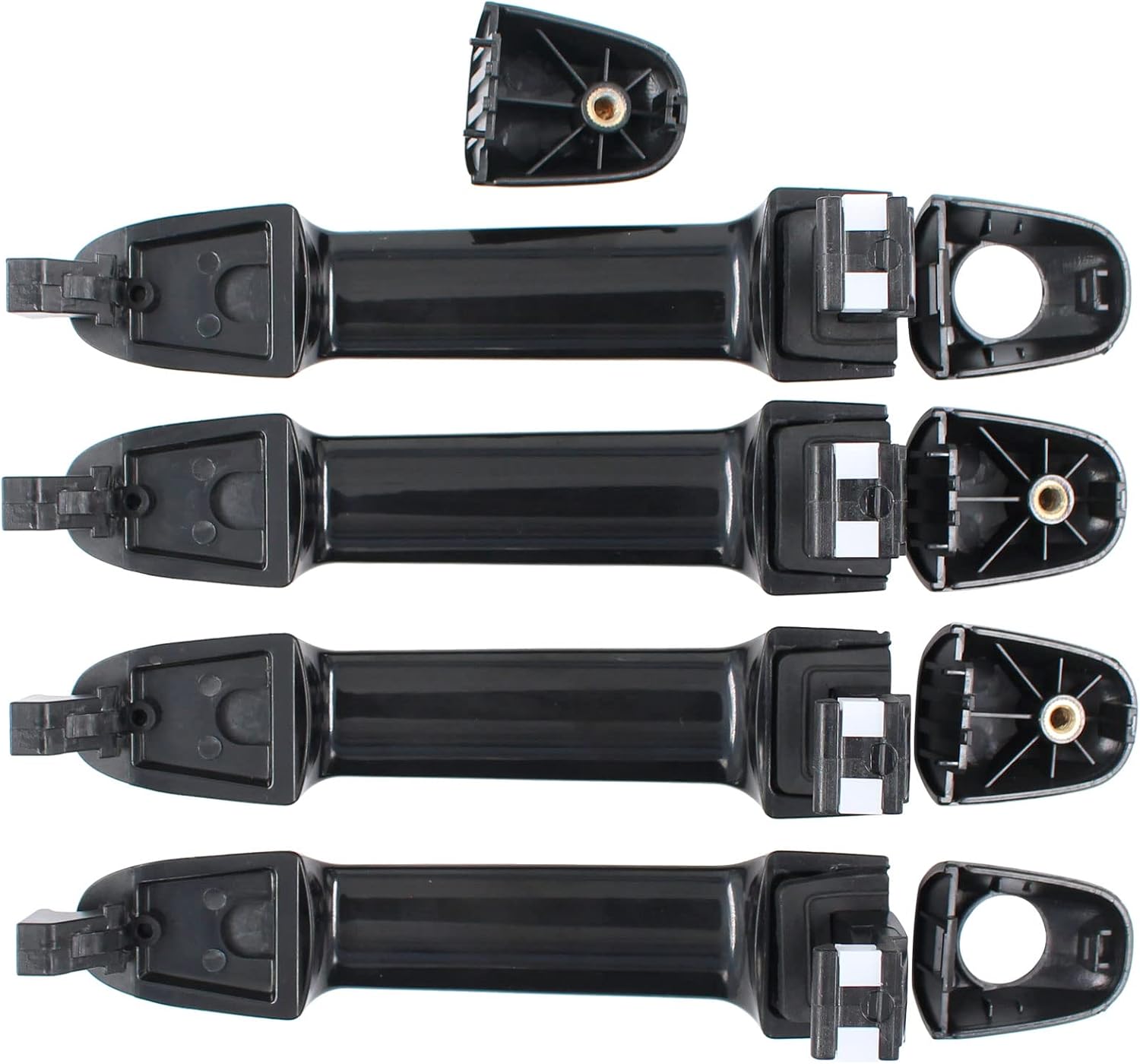 NewYall Pack of 4 Front Rear Left Driver Right Passenger Side Outside Exterior Door Handle for Hyundai Sonata 2005-2010