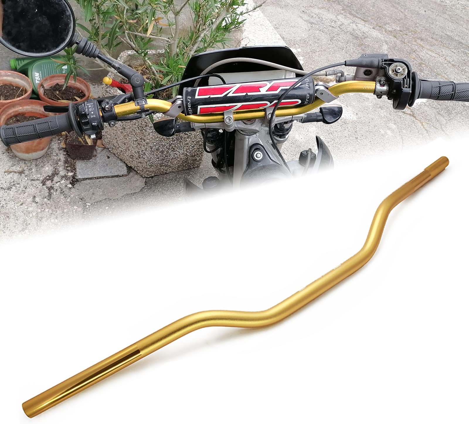 Motorcycle Handlebar Grips For 7/8" 1" Handlebars 22mm/24mm Non Slip - Foto 10