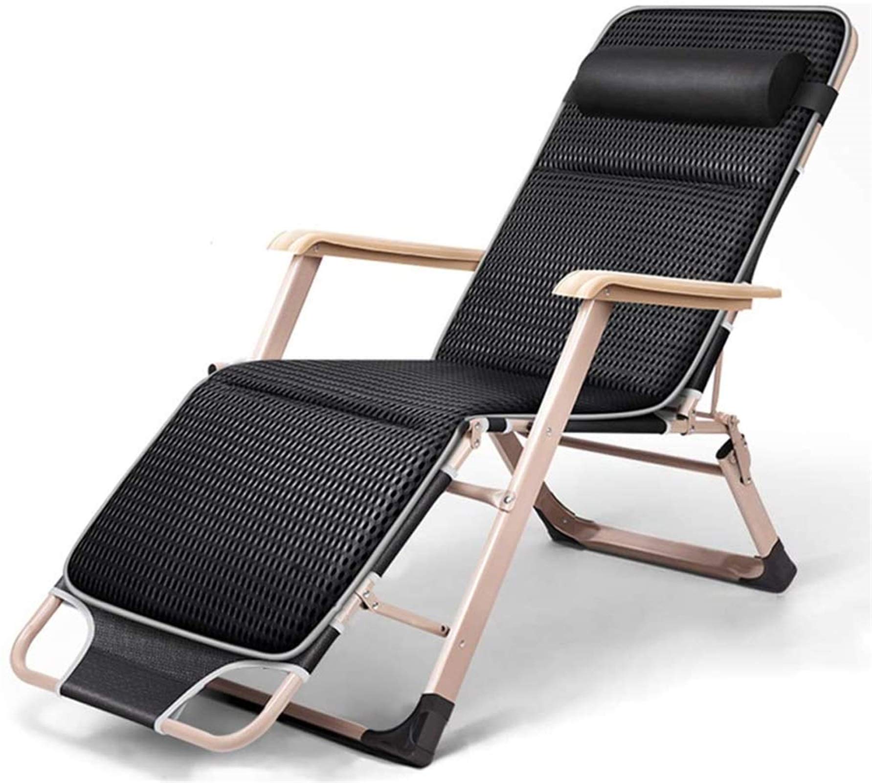 Silla reclinable plegable de oficina, tumbona de exterior para patio y jardín