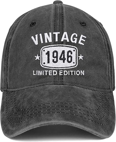 80th Birthday Gifts for Men Women 1945 Vintage Hats 80 Year