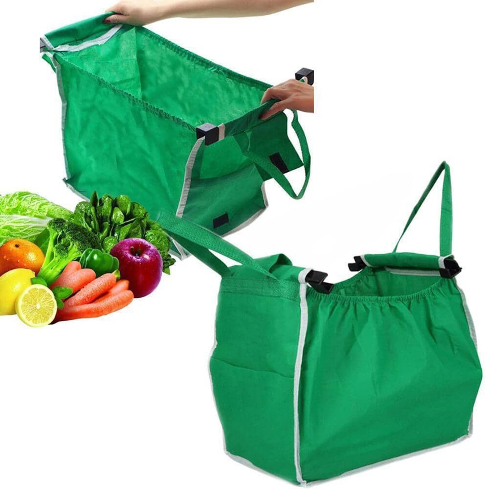 Borsa Tote Linkidea Extra Large: Borsa Per La Spesa Riutilizzabile, Pieghevole, 50L Con Portabottiglie Integrato