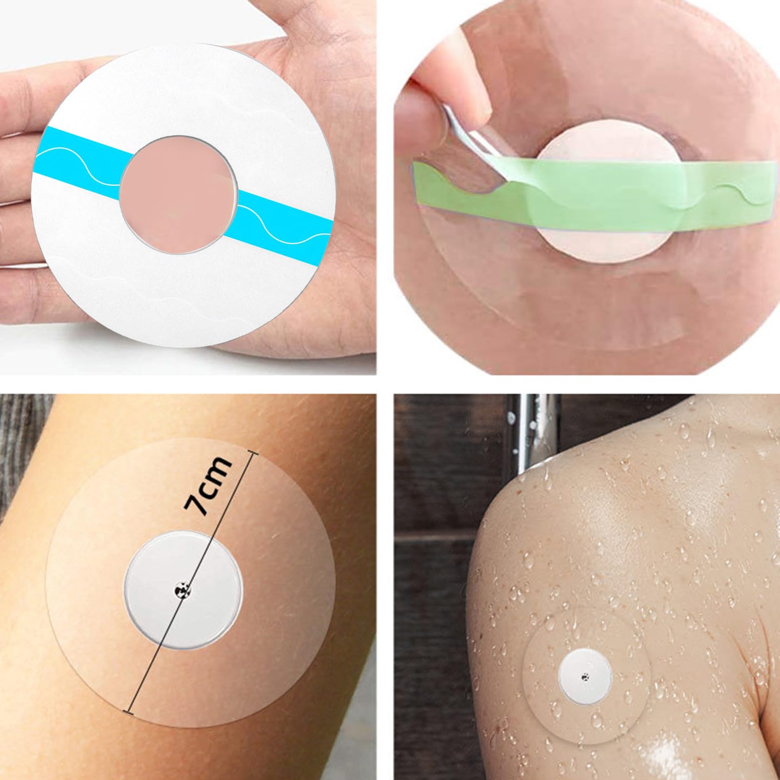 30/50Pcs Impermeabile Patch Adesivo Nastro Trasparente Sensore Corpo di Lunga Durata Strumenti Fissi Copertura Del Sensore Patch Sensore Impermeabile Sport