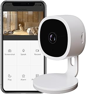 CALEX Smart Security Sicherheitskamera, 2K WLAN IP-Kamera mit App-Steuerung, Nachtsicht & 2-Wege-Audio, für Innenbereich