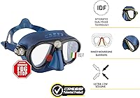Vista 2 de Cressi Máscara de buceo para adultos, parada de niebla, bajo volumen, vista amplia - Calibro: hecho en Italia