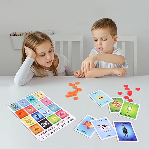 Miniatura 3 de Kit de juego de bingo mexicano,Juego bilingüe para 10 jugadores,Baraja española de cartas de Puerto Rico,Juegos de mesa en español para