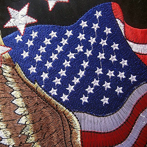 5Pcs Large Patriotic Eagle American Flags Embroidered Iron On Patches #TOP5
