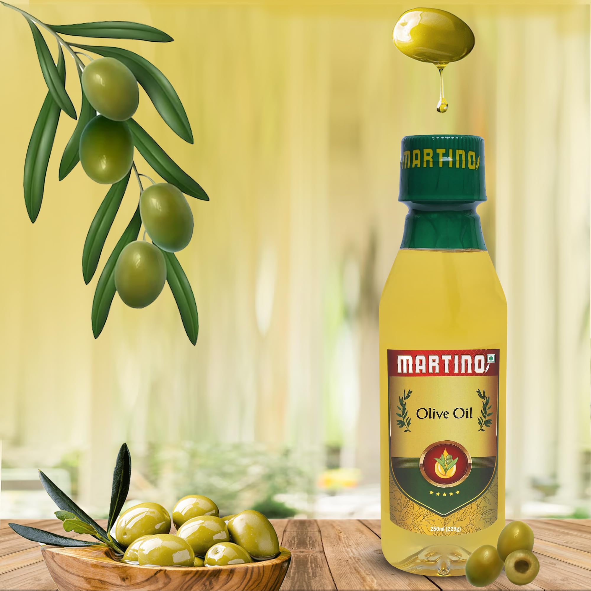 Martino olive oil 250ml extra light olive oil for Indian Cooking Rich in Antioxidants | Ideal for Frying, roasting, sauteing| Extra Light|Neutral Flavour 2