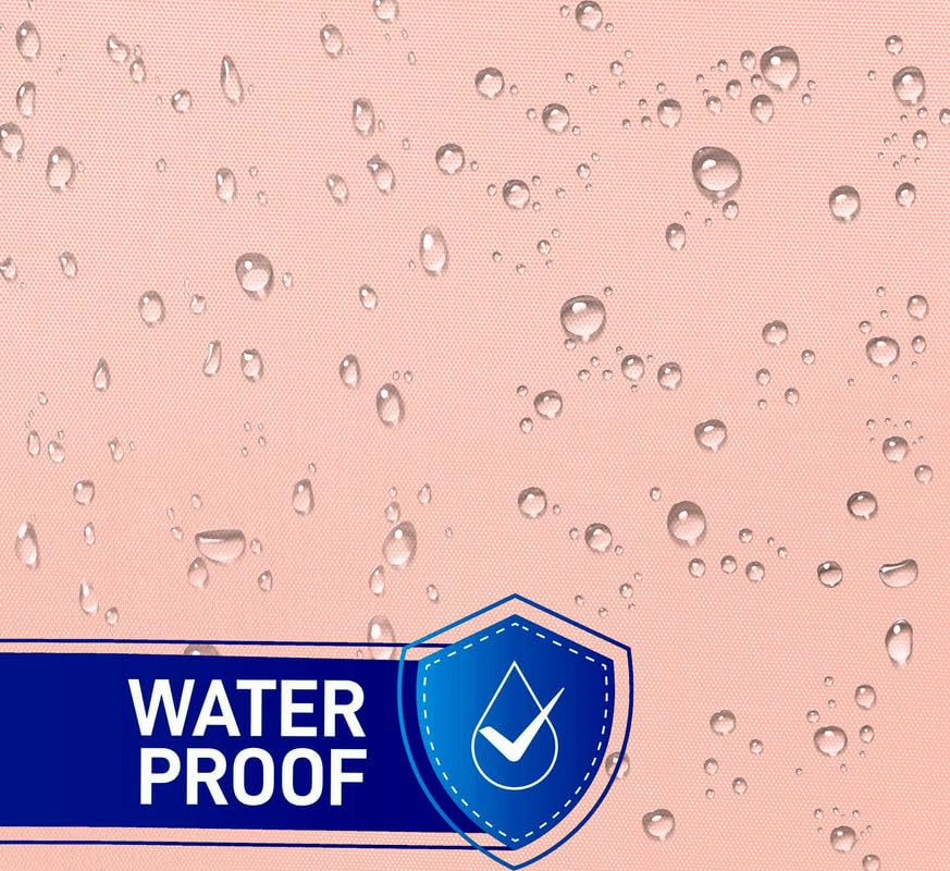 Image of Polyester with PVC Fabric Outdoor Waterproof Curtain with Top Eyelet Protect from AC, Sun, Dust & Rain Used for Balcony, Door & Window (Pink Color 4.5 X 8.5 Feet, Pack of 1 Piece)