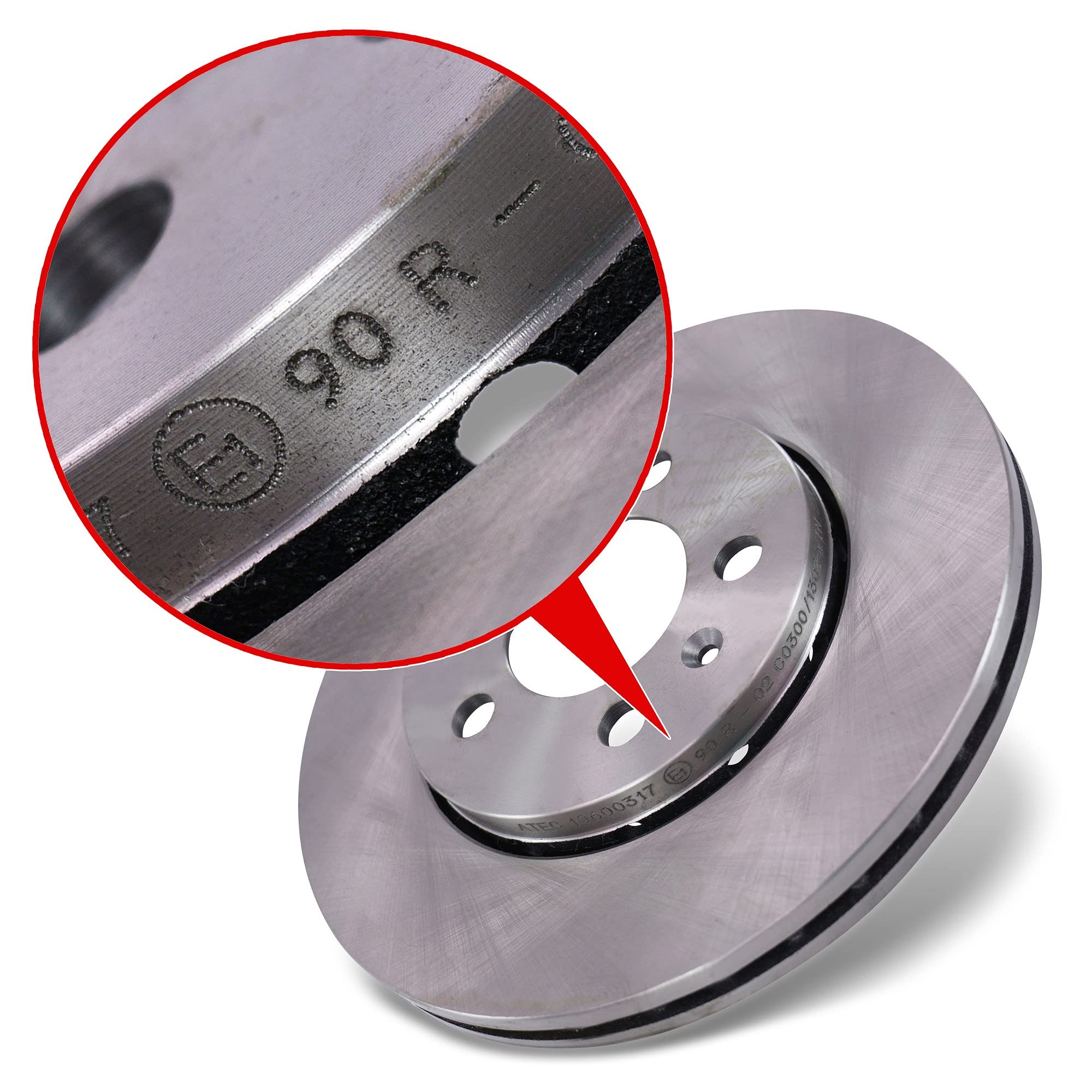 BESTPRICE Bremsenset inkl. Bremsscheiben vorne Ø 56 mm + hinten Ø 230 mm + Bremsbeläge vorne und hinten