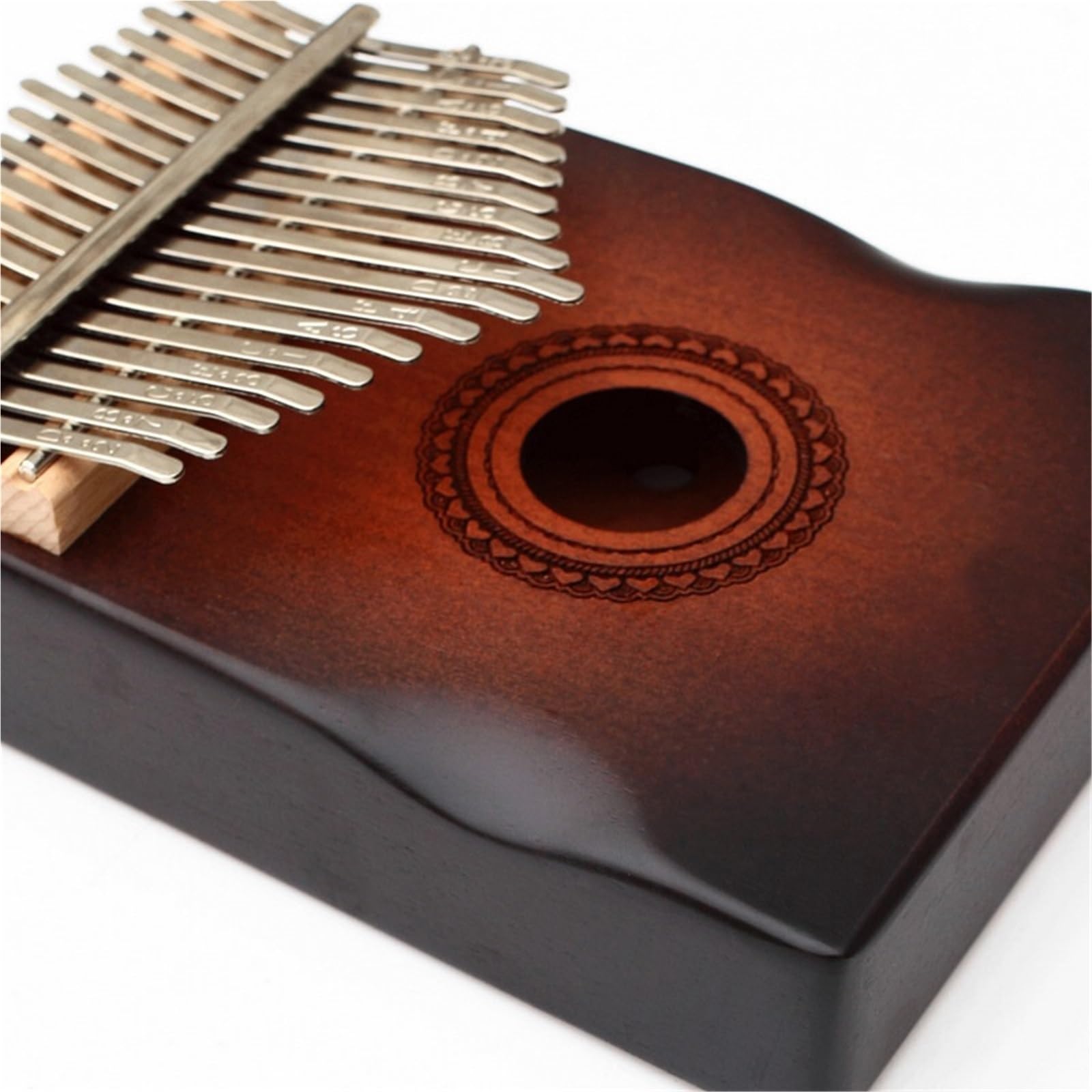 Daumenklavier mit 17 Tasten, Daumenklavier, Kalimba-Fingerklavier für Anfänger, Musikinstrument, Daumenklavier Farbverlauf, Kalimba (Stil 16)