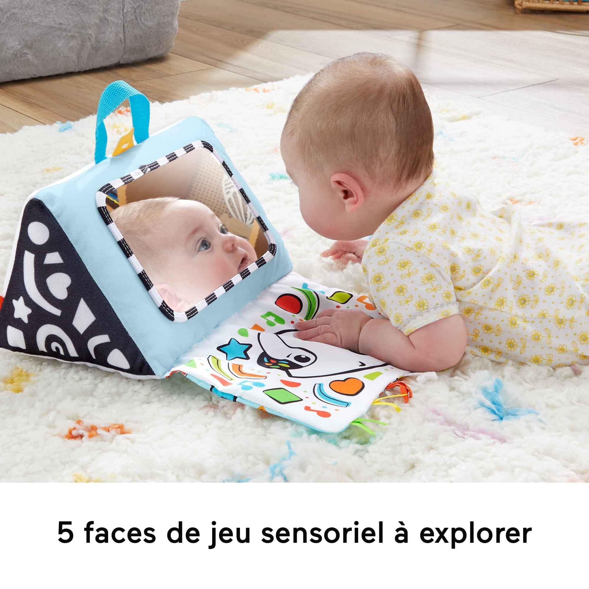 Fisher-Price Jouet Musical Mon Piano D’Éveil Sensoriel pour Jeu À Plat Ventre Et sur Le Dos Bébés, avec Touches Lumineuses Multicolores Et Musique, Jouet Bébé, HND54