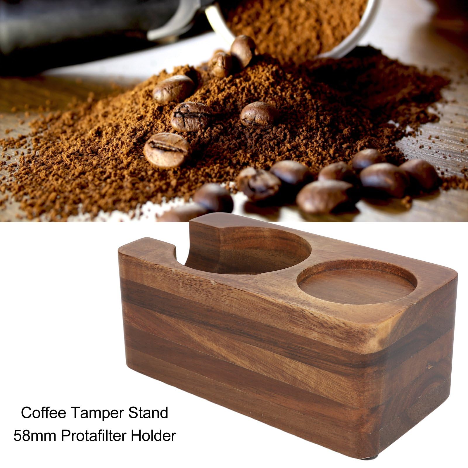 Stazione di tamponamento per espresso con scatola a battente