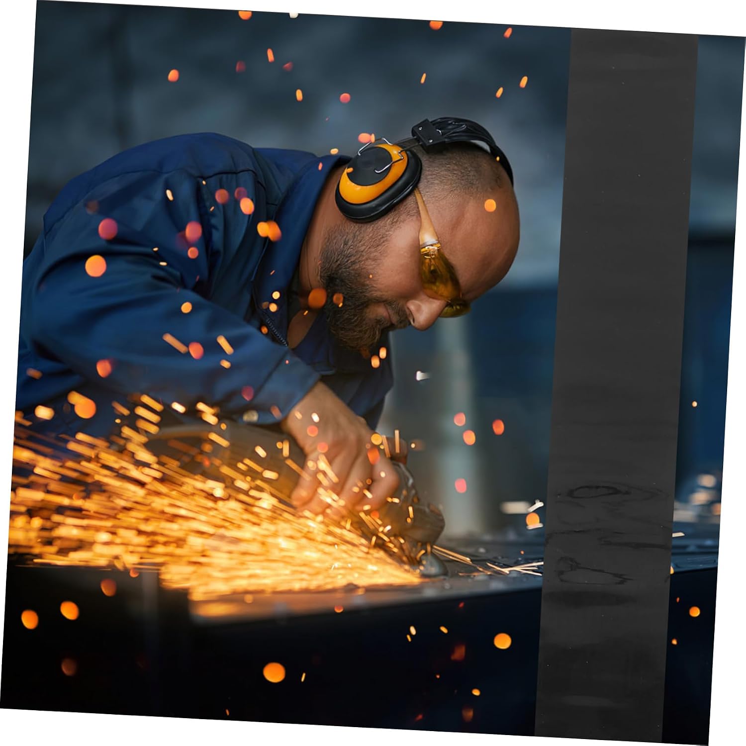 BESTOYARD Flame-Resistant Welding Strip Curtain 78.7"x7.5" PVC Blackout Thermal Insulated Door Screen for Workshop Divider and Garage Protection