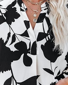 ANCAPELION Women's Summer Chiffon Blouse Casual Short Sleeve