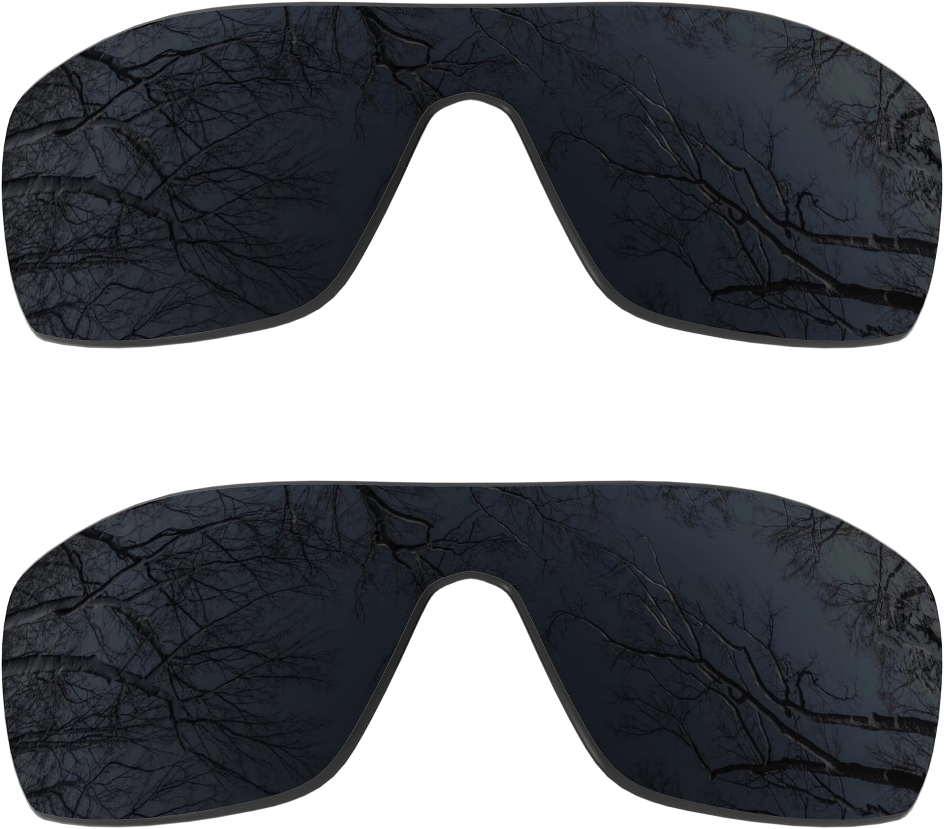 2 Pair Polarized Replacement Lenses Compatible with Oakley Batwolf OO9101 Sunglasses