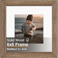 Vista 118 de KINLINK Marco de Fotos 11x14 Natural, Marco de Madera Maciza 11x14 con Plexiglás Acrílico para Fotos 5x7/8x10 Con Paspartú, Exhibición de Mesa