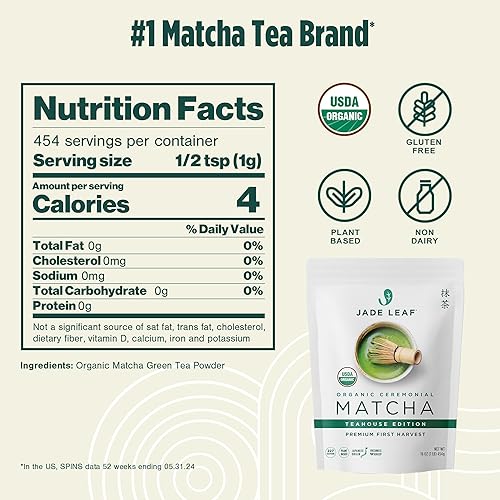 Miniatura 36 de Jade Leaf Matcha Polvo de té verde matcha de grado ceremonial – Edición barista para té y café con leche de calidad – Auténtico origen japonés