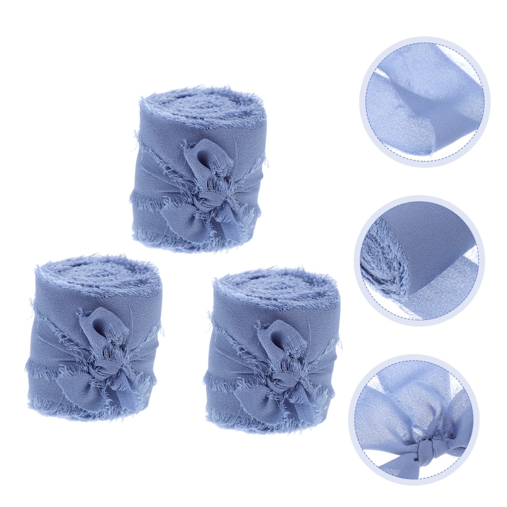 Lurrose 9stücke Teiliges Handgefertigter Chiffonbänder Dekorative Hochzeitsbänder Für -projekte Einladungskarten Und Geschenkverpackungen Leicht Und Einfach Zu Schneiden Für