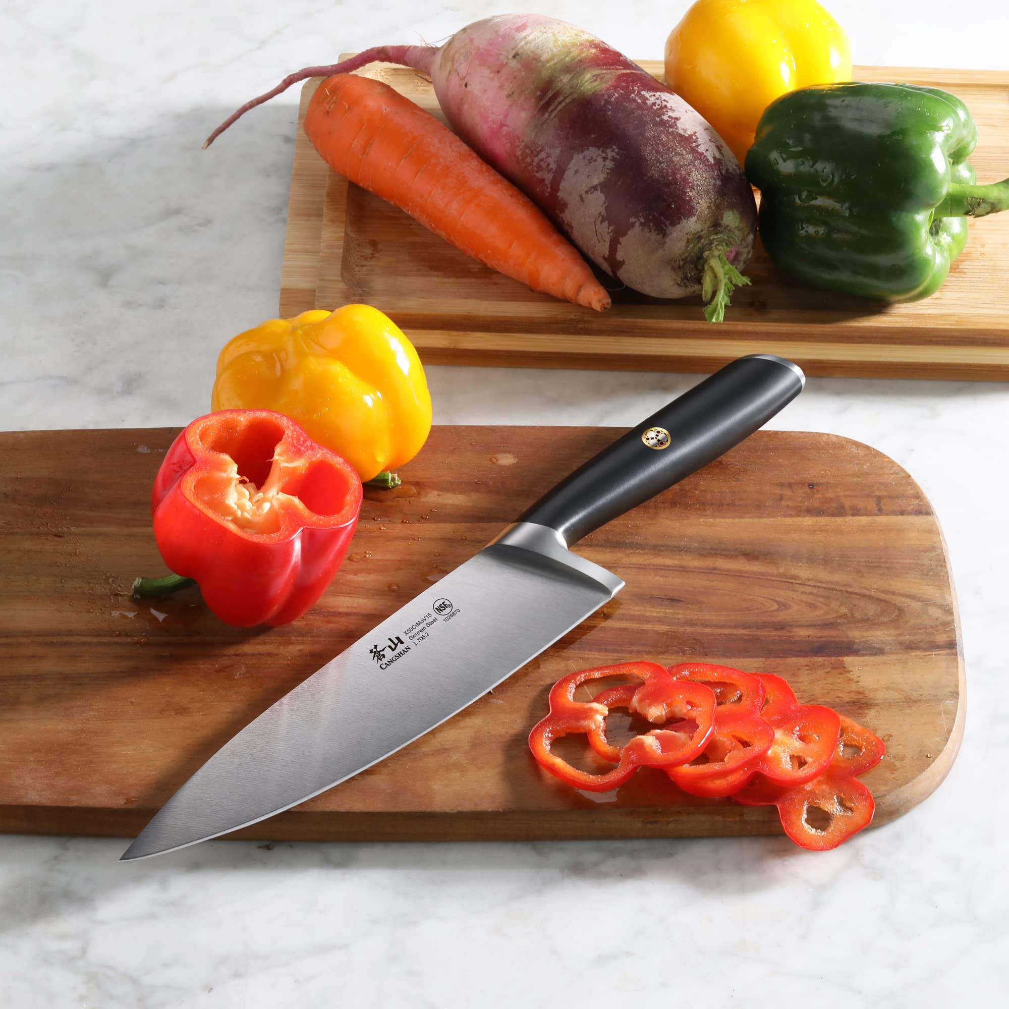 Cangshan L Series 1026870 German Steel Forged 8" Chef's Knife — Amazon image 5